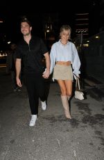 TASHA GHOURI Arrives at Menagerie Bar and Restaurant in Manchester 10/08/2022
