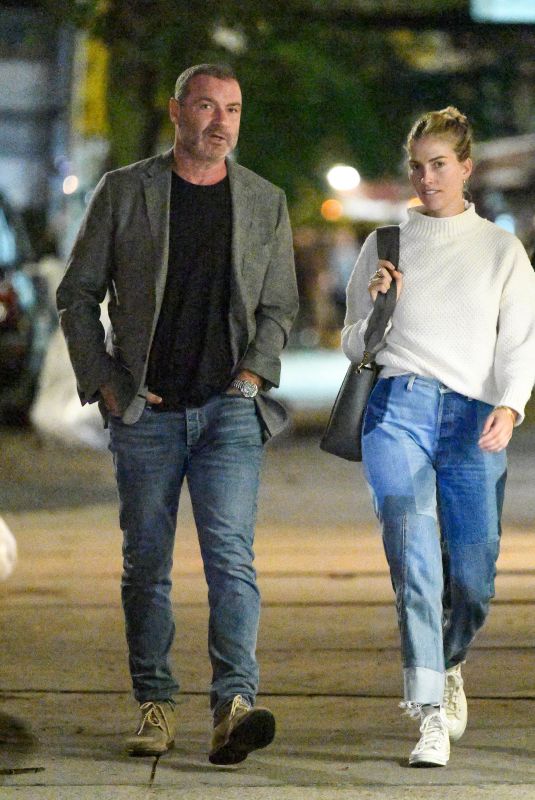 TAYLOR NEISEN and Liev Schreiber Out for a Date Night in New York 10/26/2022