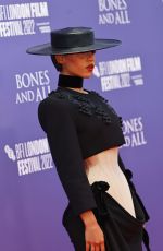 TAYLOR RUSSELL at Bones & All Premiere at 66th BFI London Film Festival 10/08/2022