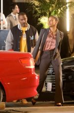TAYLOUR PAIGE on the Set of Beverly Hills Cop 4 in Los Angeles 10/03/2022