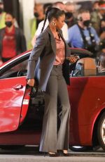TAYLOUR PAIGE on the Set of Beverly Hills Cop 4 in Los Angeles 10/03/2022