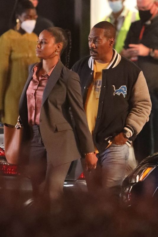 TAYLOUR PAIGE on the Set of Beverly Hills Cop 4 in Los Angeles 10/03/2022