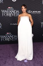 TESSA THOMPSON at Black Panther: Wakanda Forever Premiere in Los Angeles 10/26/2022