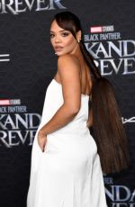 TESSA THOMPSON at Black Panther: Wakanda Forever Premiere in Los Angeles 10/26/2022
