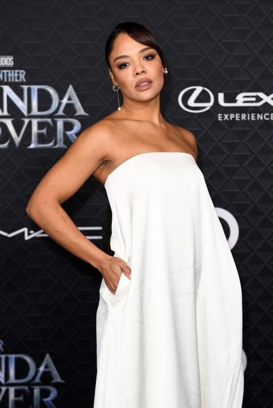 TESSA THOMPSON at Black Panther: Wakanda Forever Premiere in Los Angeles 10/26/2022