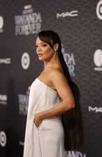 TESSA THOMPSON at Black Panther: Wakanda Forever Premiere in Los Angeles 10/26/2022