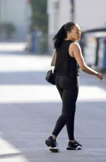 TIA MOWRY Heading to a Gym in Los Angeles 10/05/2022