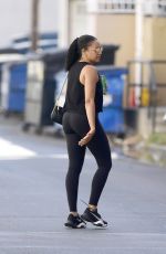 TIA MOWRY Heading to a Gym in Los Angeles 10/05/2022