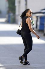 TIA MOWRY Heading to a Gym in Los Angeles 10/05/2022