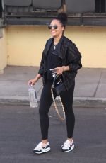 TIA MOWRY Leaves a Gym in Studio City 10/19/2022