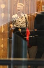 TILDA SWINTON Arrives at a Business Meeting in West Hollywood 10/14/2022