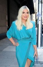 TORI SPELLING Arrives at Fox Studios in New York 10/06/2022