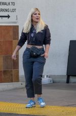 TORI SPELLING Out for Pumpkins at Ralphs in Woodland Hills 10/25/2022