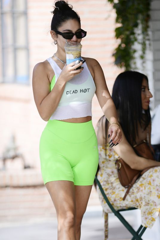 VANESSA HUDGENS Out for Morning Coffee in Los Angeles 10/20/2022
