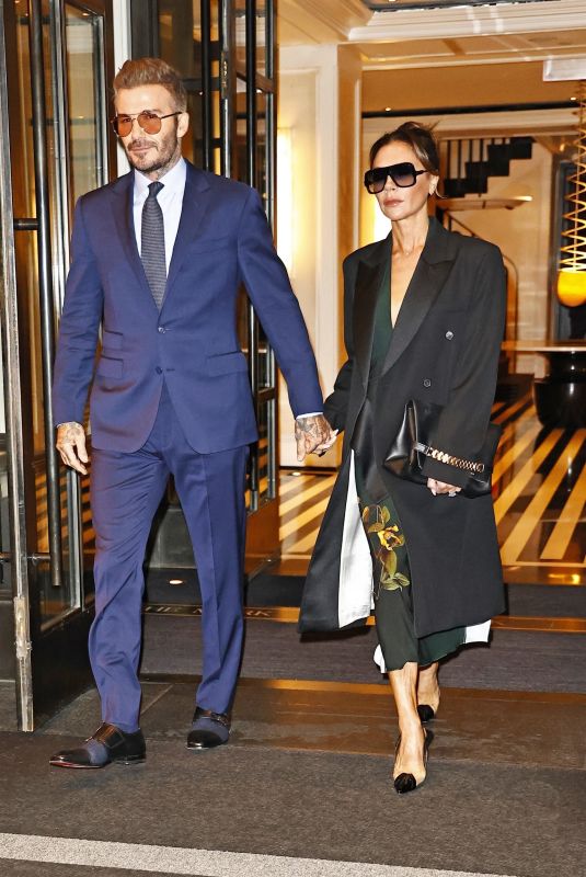 VICTORIA and David BECKHAM Heading to Dinner in New York 10/11/2022