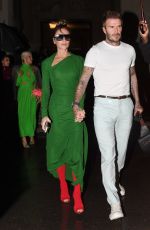 VICTORIA and David BECKHAM Leaves Her Fashion Show Afterparty in Paris 09/30/2022