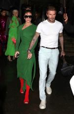 VICTORIA and David BECKHAM Leaves Her Fashion Show Afterparty in Paris 09/30/2022