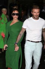 VICTORIA and David BECKHAM Leaves Her Fashion Show Afterparty in Paris 09/30/2022