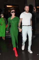 VICTORIA and David BECKHAM Leaves Her Fashion Show Afterparty in Paris 09/30/2022