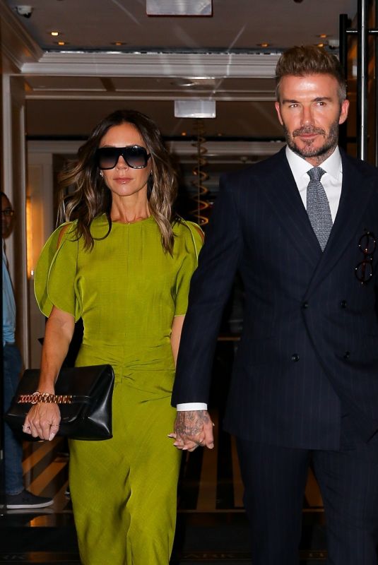 VICTORIA and David BECKHAM Leaves Mark Hotel in New York 10/14/2022