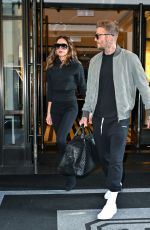 VICTORIA and David BECKHAM Leaves Mark Hotel in New York 10/15/2022