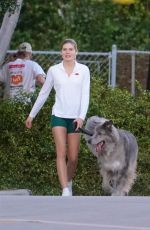 VICTORIA IGLESIAS Out with Her Dog Luke in Miami 10/10/2022