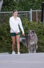VICTORIA IGLESIAS Out with Her Dog Luke in Miami 10/10/2022