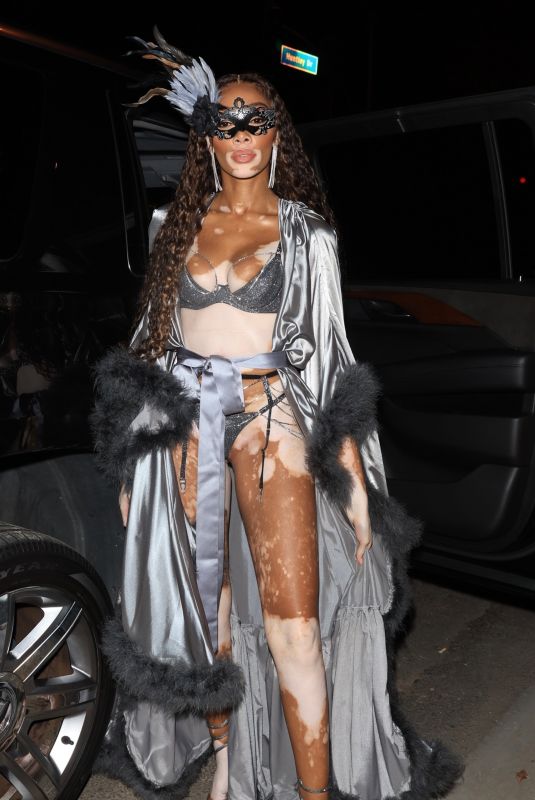 WINNIE HARLOW Arrives at Doja Cat’s 27th Birthday Party in West Hollywood 10/21/2022