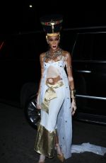 WINNIE HARLOW Arrives at Vas Morgan Halloween Party in West Hollywood 10/29/2022