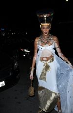 WINNIE HARLOW Arrives at Vas Morgan Halloween Party in West Hollywood 10/29/2022