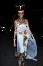 WINNIE HARLOW Arrives at Vas Morgan Halloween Party in West Hollywood 10/29/2022