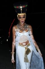 WINNIE HARLOW Arrives at Vas Morgan Halloween Party in West Hollywood 10/29/2022