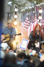 WYNONNA JUD and MARTINA MCBRIDE Performs at Today Show at Rockefeller Plaza in New York 10/04/2022