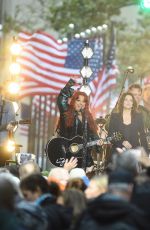 WYNONNA JUD and MARTINA MCBRIDE Performs at Today Show at Rockefeller Plaza in New York 10/04/2022