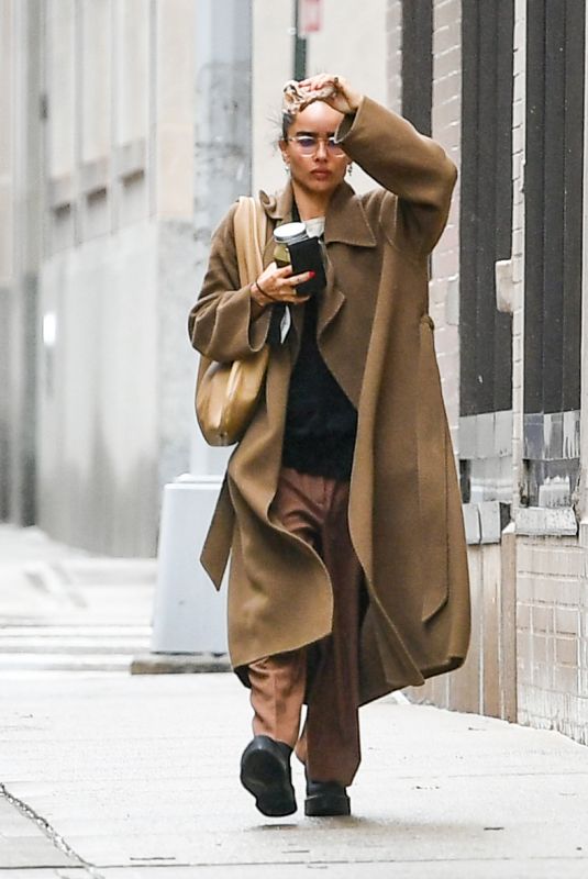 ZOE KRAVITZ Out and About in New York 10/04/2022
