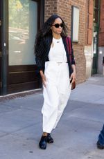 ZOE SALDANA and Marco Perego Out in New York 10/27/2022