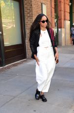 ZOE SALDANA and Marco Perego Out in New York 10/27/2022