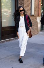 ZOE SALDANA and Marco Perego Out in New York 10/27/2022