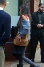 ZOE SALDANA Arrives at Greenwich Hotel in New York 10/25/2022