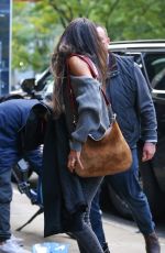 ZOE SALDANA Arrives at Greenwich Hotel in New York 10/25/2022
