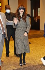 ZOOEY DESCHANEL Arrives at Morning Show with Gayle King in New York 10/14/2022