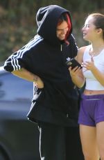ADDISON RAE and Omer Fedi at a Park in Beverly Hills 11/21/2022