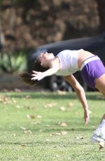 ADDISON RAE and Omer Fedi at a Park in Beverly Hills 11/21/2022