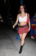 ADDISON RAE Arrives at Halloween Party at Delilah in West Hollywood 10/31/2022