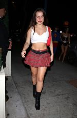 ADDISON RAE Arrives at Halloween Party at Delilah in West Hollywood 10/31/2022