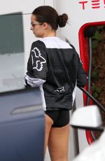 ADDISON RAE at a Tesla Charging Station in Los Angeles 10/22/2022