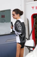 ADDISON RAE at a Tesla Charging Station in Los Angeles 10/22/2022