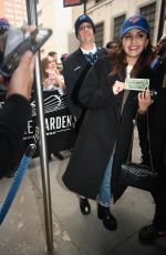 AIMEE CARRERO Heading to Knicks vs Oklahoma City Thunder Game in New York 11/13/2022