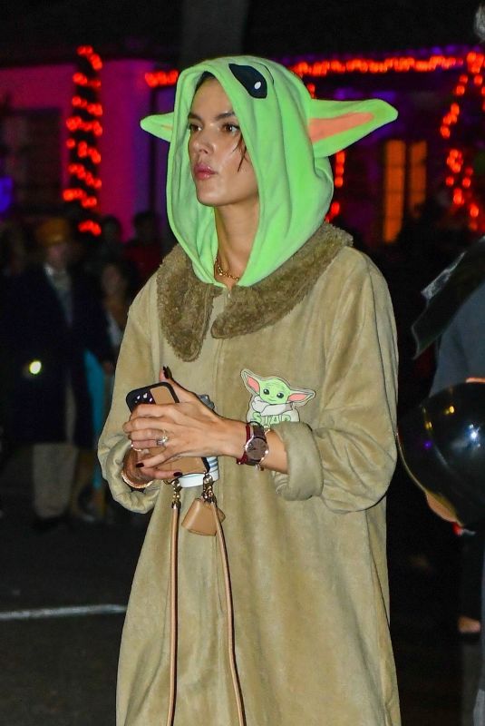ALESSANDRA AMBROSIO Arrives at a Halloween Party in Santa Monica 10/31/2022