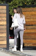 ALESSANDRA AMBROSIO Arrives at Training Session in Beverly Hills 11/15/2022